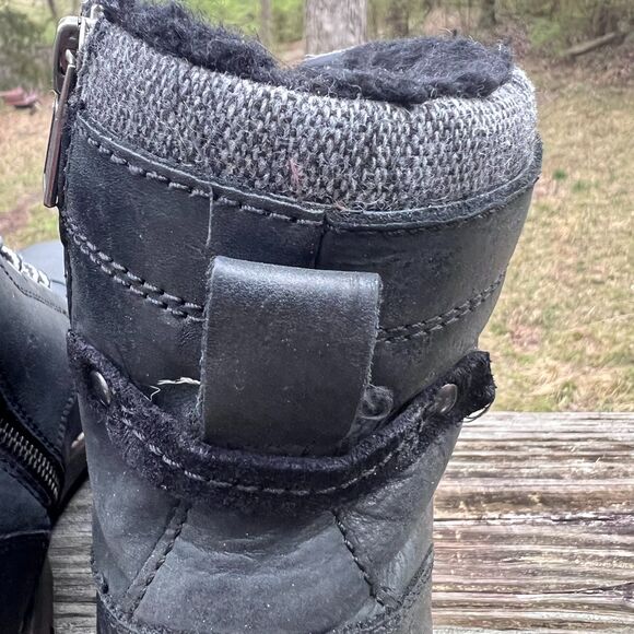 BUCKLE OUTPOST MAKERS BLACK LEATHER EVERET BOOTS SIZE 10.5 main image 6